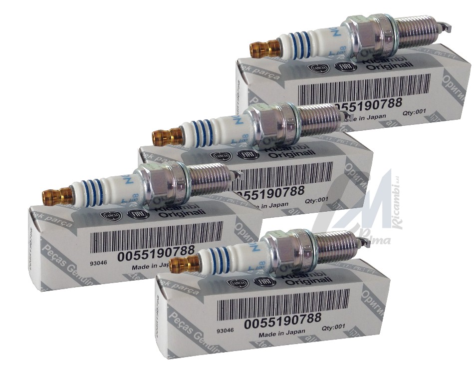 Candele Fiat Originali Box 4 Pz 55190788 Zkr7a 10 Ngk 500 Grande