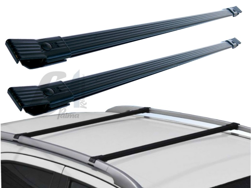 Barre Portapacchi Auto Raven Per Fiat Panda II (169) 2003-2012 - Portata 60 Kg, Alluminio, Grigio, Made In Italy