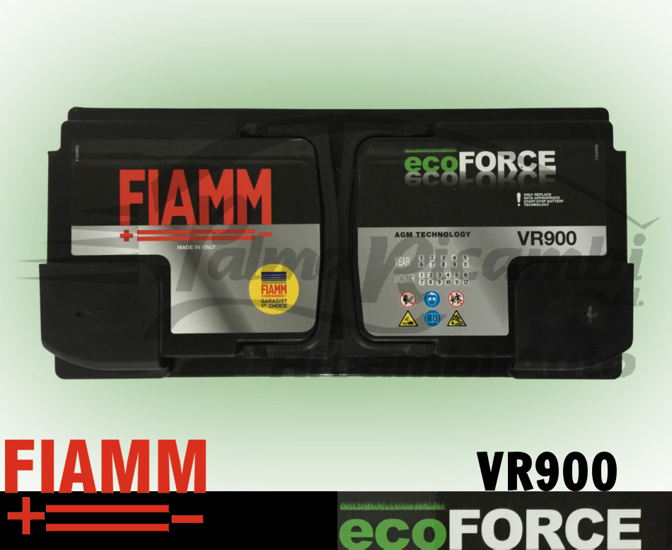 BATTERIE ECOFORCE AGM START AND STOP 95AH 850A/EN FIAMM VR850