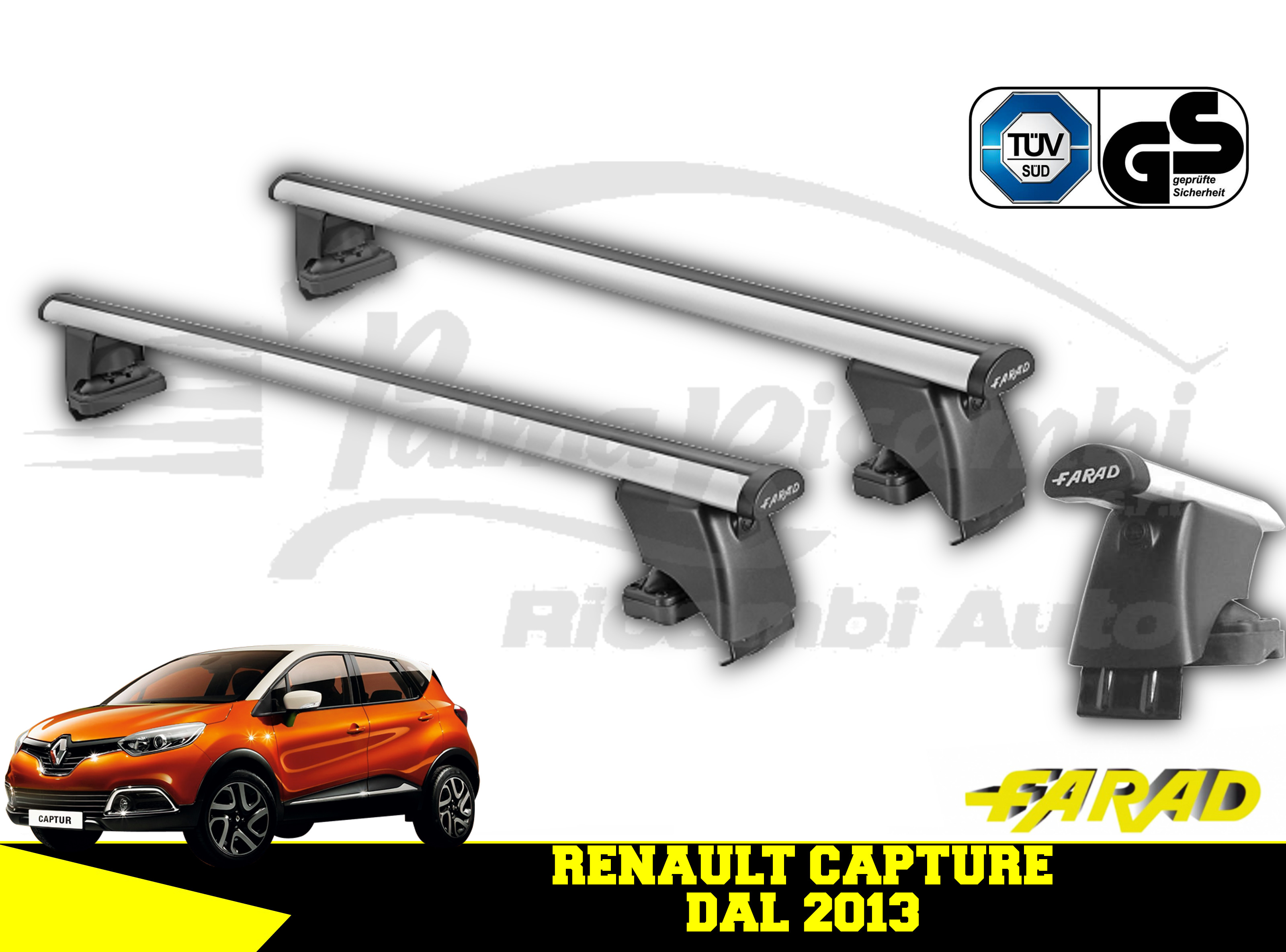 BARRE DA TETTO FARAD RENAULT CAPTUR 2013 KIT PORTATUTTO />