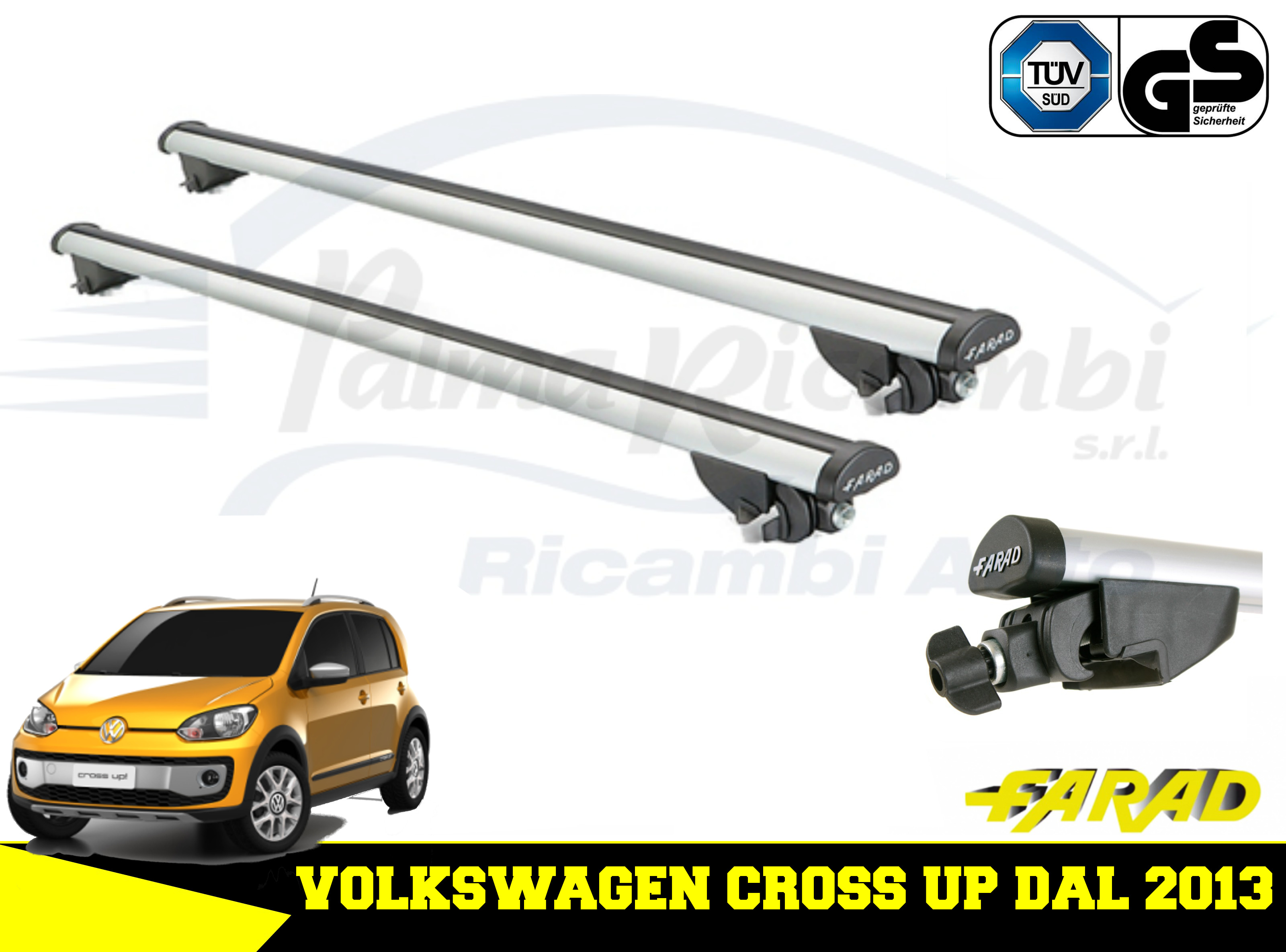 FARAD BARRE PORTATUTTO IN ALLUMINIO BEAMAR 110 KIT CHEVROLET TRAX 5P DAL 2013
