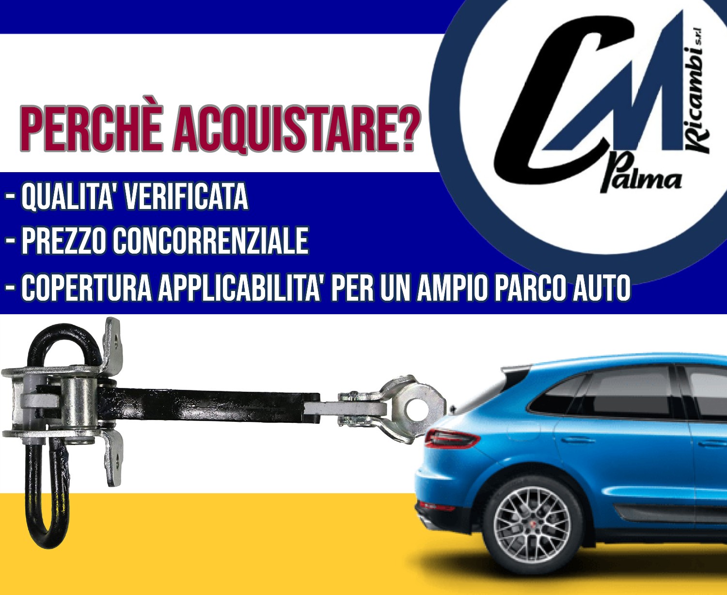 Wielen Compatibile Con Tirante Blocco Arresto Porta Anteriore Sx Dx