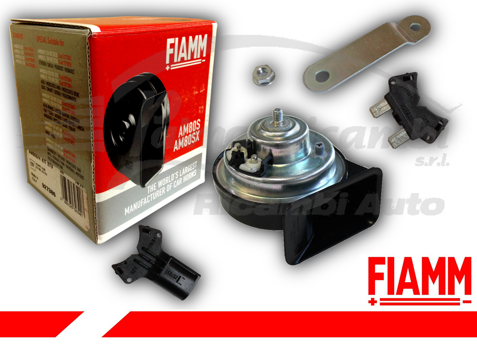 STAFFA 927386 TROMBA CLACSON FIAMM AM80S AM80SX AUTO E VEICOLI COMMERCIALI